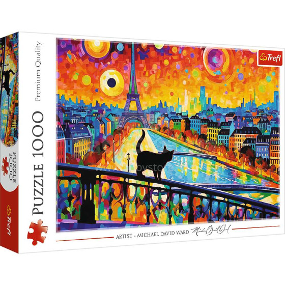 TREFL Puzzle Cat in Paris 1000 pcs