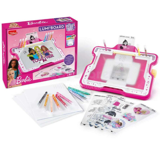 Ikonka Art.KX3554 Barbie illuminated creative board