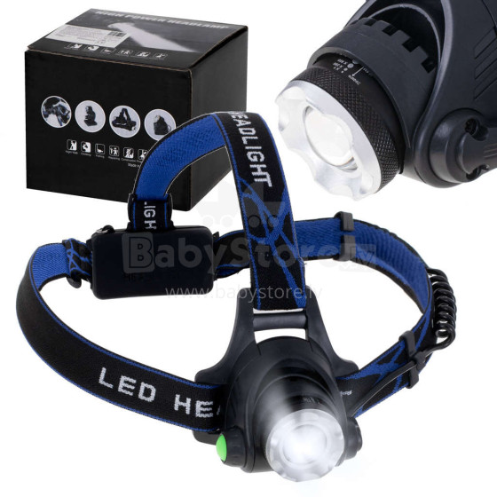 Ikonka Art.KX3882 LED headlamp + 2 rechargeable batteries set