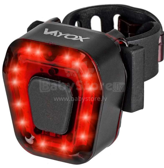 Ikonka Art.KX4237 Red bicycle light built-in rechargeable battery