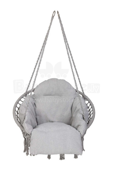 Ikonka Art.KX3951_1 Stork's nest with cushion 60*80*120 grey