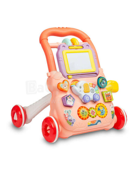EDUCATIONAL TOY - ZOO PUSHER PINK