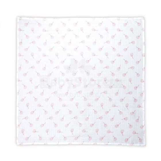 Lorelli Swaddle Muslin  Art.10340092303 Rosa Floral Augstākās kvalitātes muslina ietināšanas autiņš no bambusa, 1 gb. (80x80 cm)