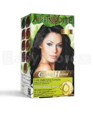 Krāsa henna Afrodita 2x25g Nr1-melna