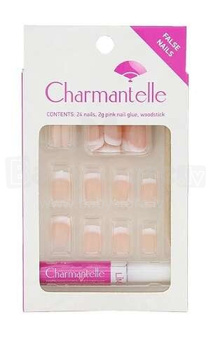 05 Natural french design 24 nails/2g nail glue