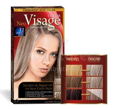 Matu krāsa Visage 12 Dark Ash Blond