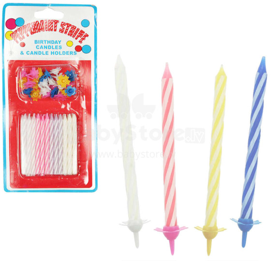 BIRTHDAY CANDLES 24 PIECES