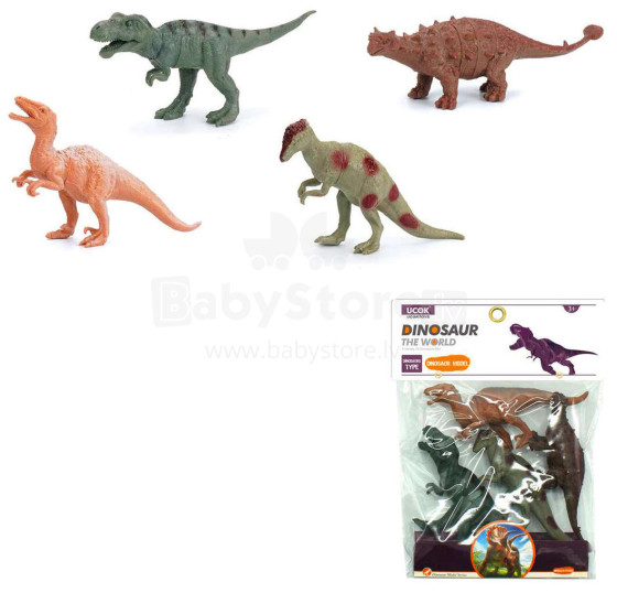 DINOSAURS 4 PIECES