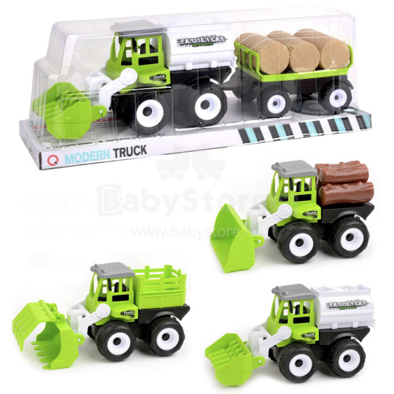 AGRICULTURAL VEHICLE WITH TRAILER