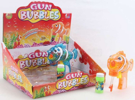 FISH BATTERY BUBBLE GUN