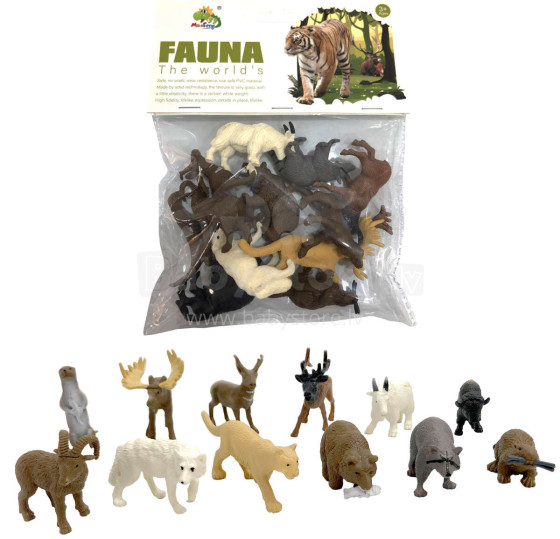 ZOO ANIMALS 12 PIECES