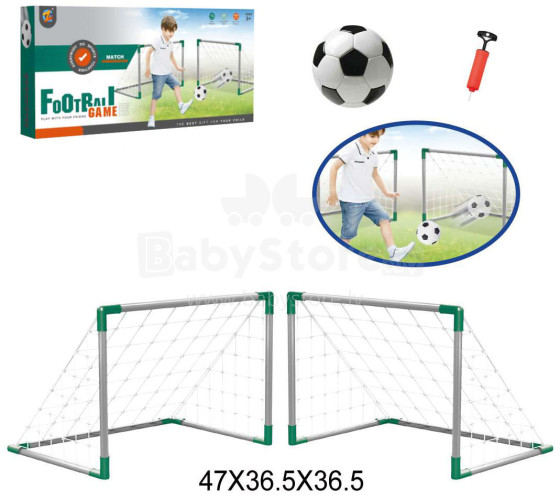 GOALS 2 PIECES WITH A BALL