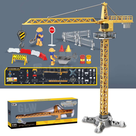 CONSTRUCTION KIT WITH CRANE