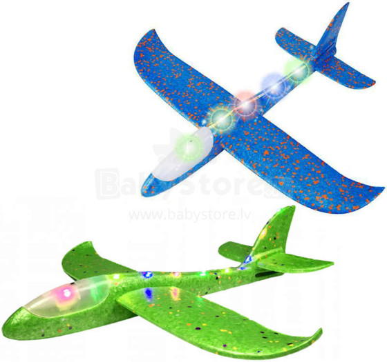 ALL GLOWING STYROFOAM AIRCRAFT