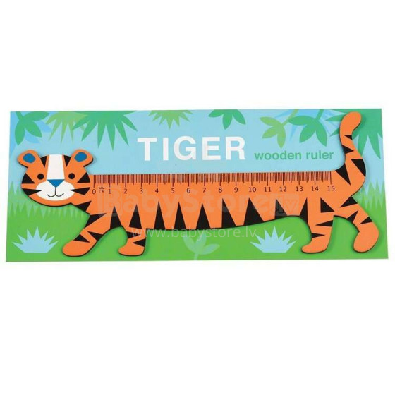 Wooden ruler, Tiger, Rex London