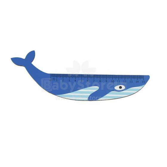 Wooden ruler, Blue Whale, Rex London