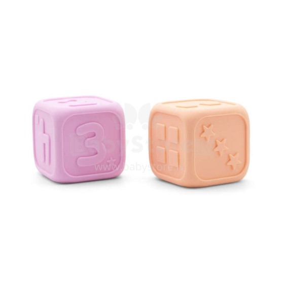 My first dice, bubblegum and peach, Jellystone Design