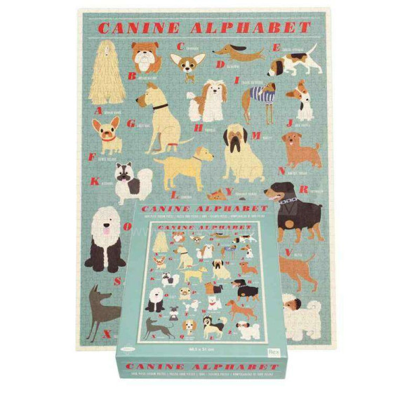 Best In Show "Canine Alphabet" 1000 Piece Puzzle, Rex London