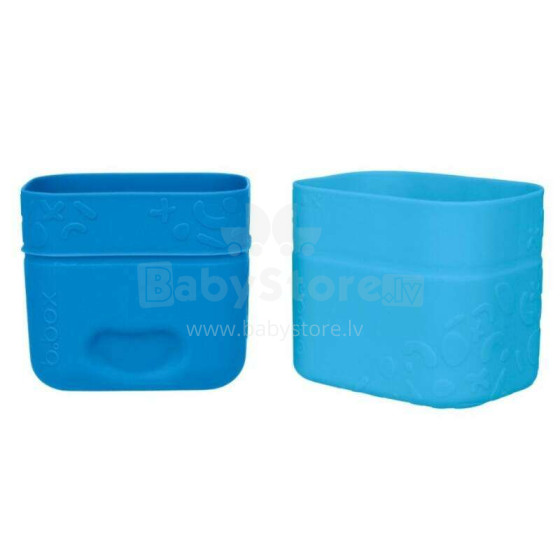 Silicone snack containers/compartments, 2 pack, Ocean, b.box