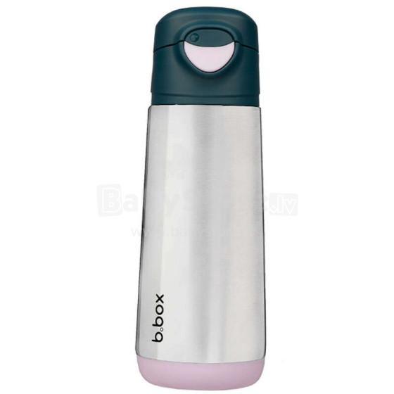 500ml insulated sport spout bottle - indigo rose, b.box