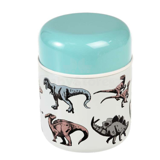 Prehistoric Land Stainless Steel Food Flask, Rex London