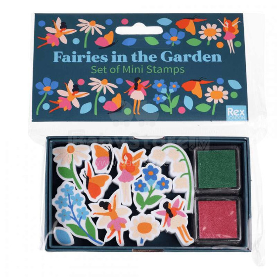 Fairies In The Garden Set Of Mini Stamps, Rex London