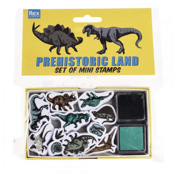 Prehistoric Land Set Of Mini Stamps, Rex London