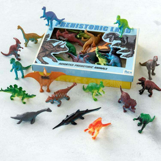 Prehistoric Land Assorted Dinosaurs (box Of 16),  Rex London