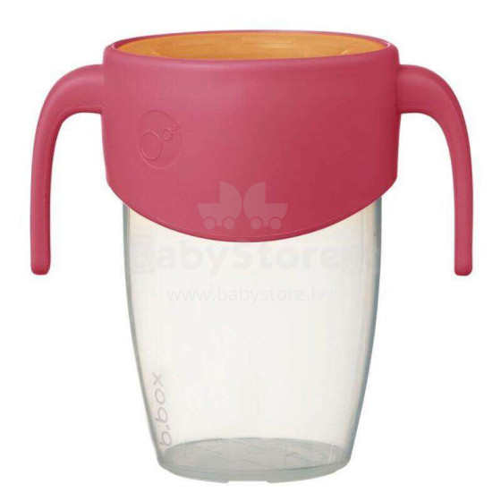 b.box 360° cup for learning to drink for children - sippy training cup strawberry shake