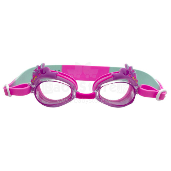 Aqua2ude Children's anti-fog swimming goggles - Seahorse swimming goggles for the swimming pool, pink Age: 3+