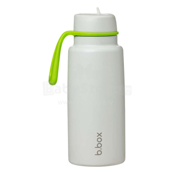 Insulated Flip Top Bottle – stainless steel, 1l thermos Lime Time, b.box