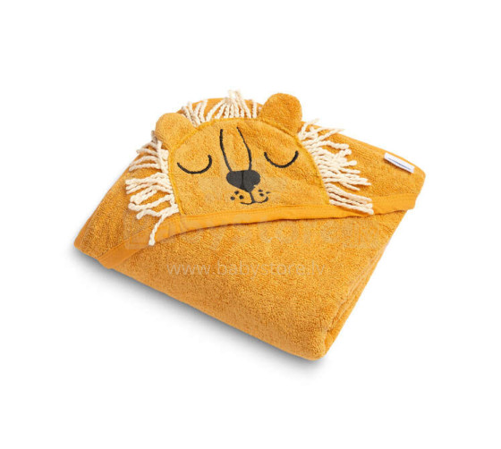 SOFT BATH TOWEL LION 90X90 YELLOW