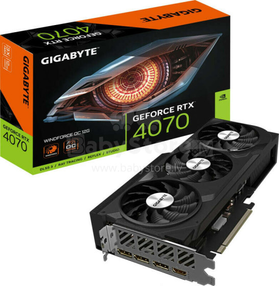 VGA PCIE16 RTX4070 12GB GDDR6X/GV-N4070WF3OC-12GD GIGABYTE