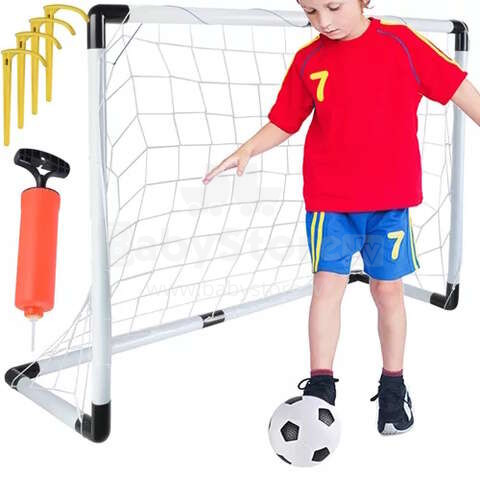 Futbola vārti 120x80 cm ar bumbu un pumpi 23459*