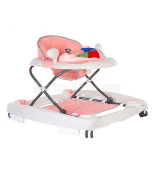 Staigulis ar šūpošanas funkciju AUTO B01.022.1.1 (pink/grey) SunBaby [A]*