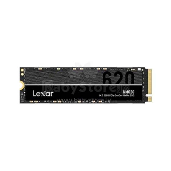 Lexar M.2 NVMe SSD NM620 2000 GB, SSD form factor M.2 2280, SSD interface PCIe Gen3x4, Write speed 3000 MB/s, Read speed 3300 MB/s