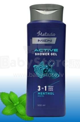 Душ гель 3*1 Melado Active Menthol 500мл