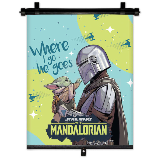 RETRACABLE AUTO SHADE MANDALORIAN