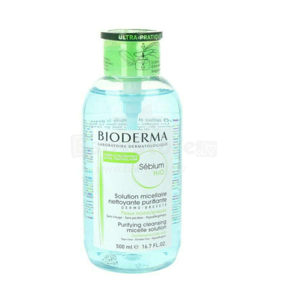 Bioderma sebium h2o sūkņa šķīdums 500ml