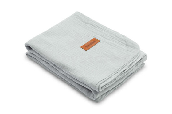 MUSLIN BLANKET SILVER 75x100