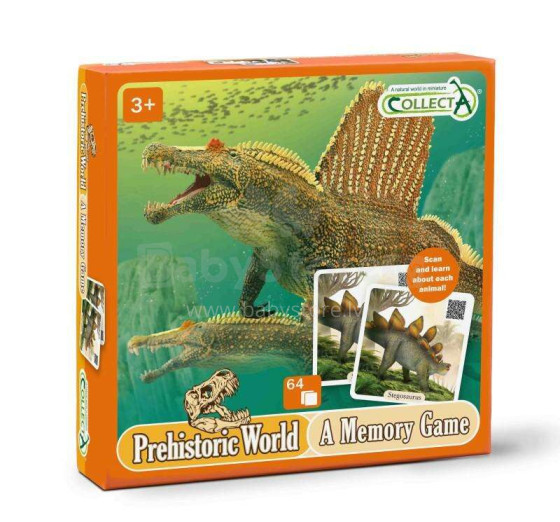 COLLECTA Atmiņas spēle - aizvēsturiskā pasaule 64 gab., 84236