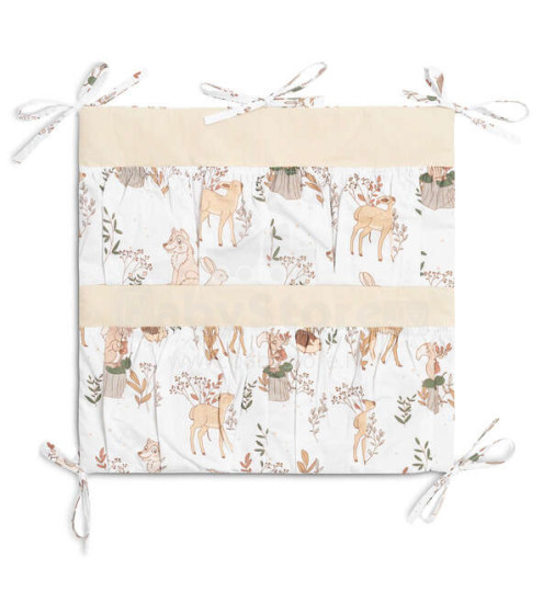 BED ORGANIZER THE WOLF AND FRIENDS BEIGE