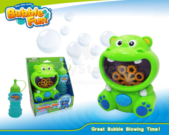 DIHUA TOYS burbuļpūšamā mašīna Hippo, DHOBB10019A