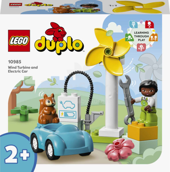 10985 LEGO® DUPLO Town Vēja turbīna un elektroauto