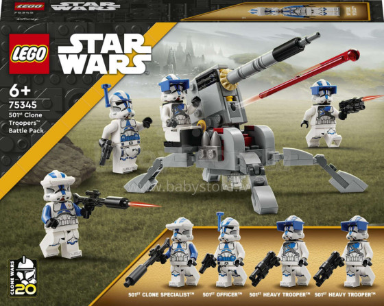 75345 LEGO® Star Wars™ 501. leģiona Clone Troopers™ kaujas komplekts