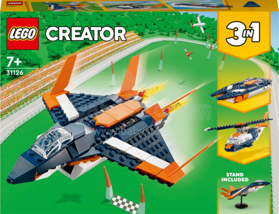 31126 LEGO® Creator Virsskaņas reaktīvā lidmašīna