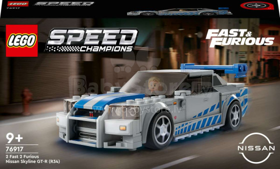 76917 LEGO® Speed Champions 2 Fast 2 Furious Nissan Skyline GT-R (R34)