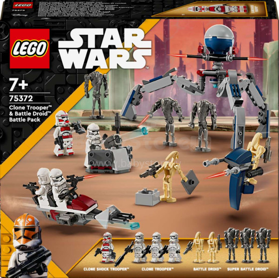 75372 LEGO® Star Wars ™ Clone Trooper™ Un Battle Droid™ Kaujas Paka