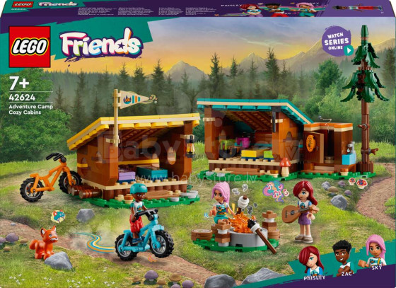 42624 LEGO® Friends Piedzīvojumu nometne: mājīgās būdiņas