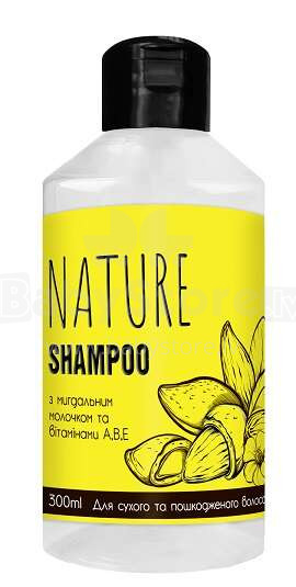 Šampūns NATURE ar mandeļu eļļu 300ml